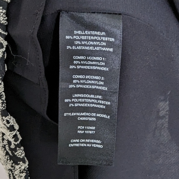 Alice & Olivia Thalia Sleeveless Dress Size 6 Black And White - Picture 6 of 8